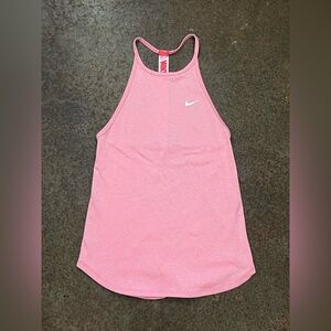 Nike Women's Dri-Fit Light Pink and Red Tank Top